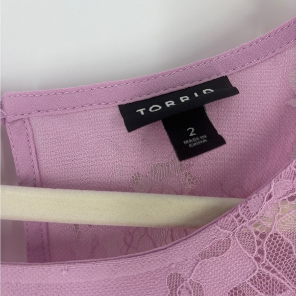 Torrid Lavender Lace Blouse - Picture 10 of 13
